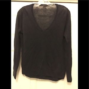 Theory navy blue small petite lightweight sweater